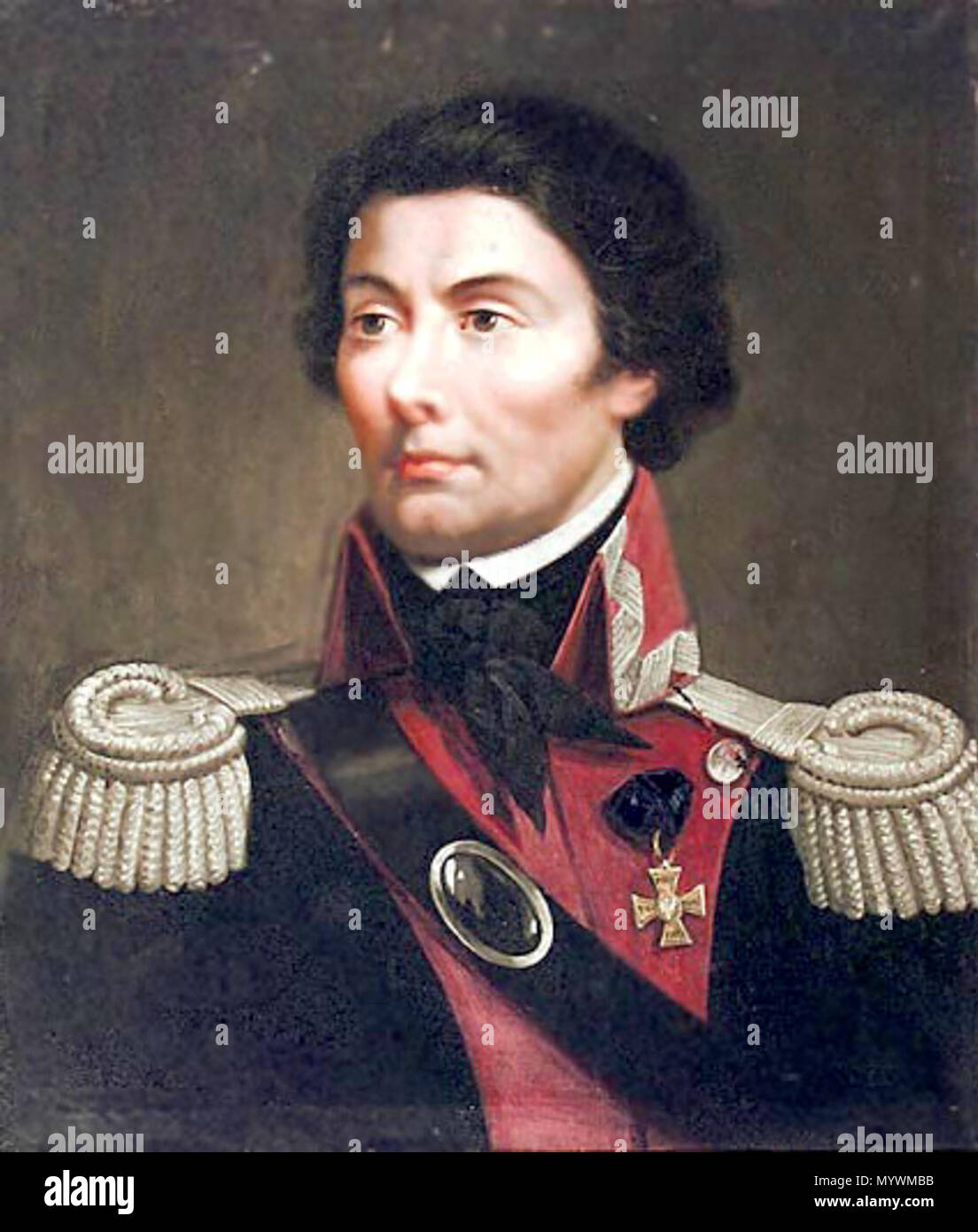 . Marcin Jabłoński, "Tadeusz Kościuszko', 1827, olej na płótnie, 55,5 x 47,5 cm, własność prywatna . 1827. Marcin Jab?o?ski 3 Jablonski kosciuszko Foto Stock