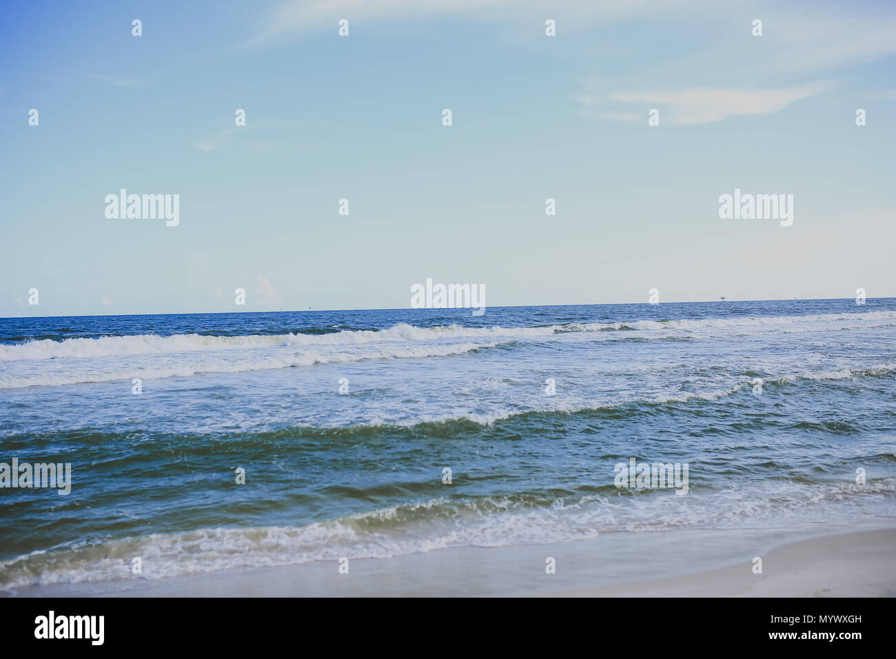 Fort Morgan Beach Foto Stock