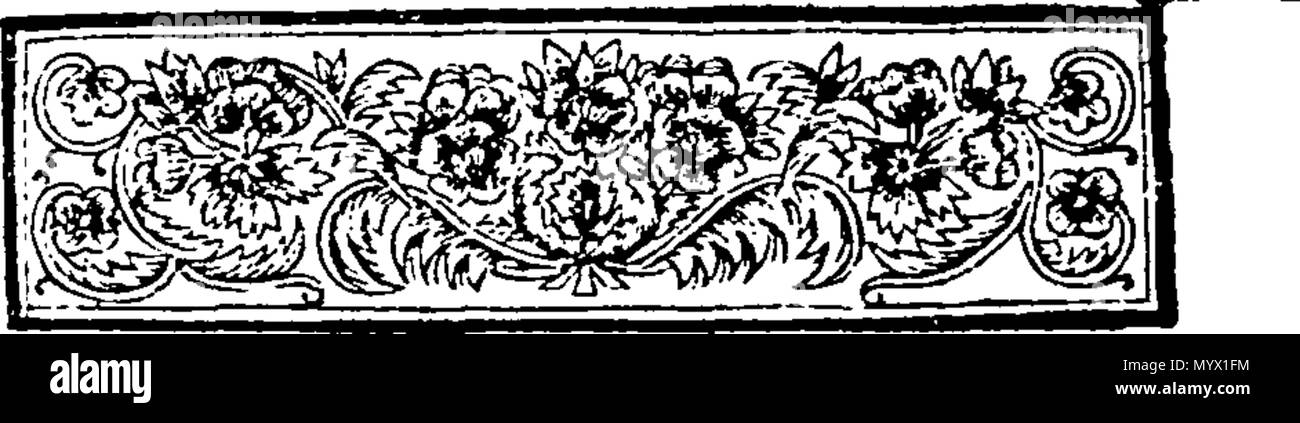 . Inglese: Fleuron dal libro: Arithmetick easie realizzato secondo il nuovo metodo ora insegnato e pratiche'd a Londra. In cui le regole di quella necessaria tecnica sono brevemente spiegato e illustrato con tali esempi familiari come può adattarsi il più cattivo di capacità, se il loro desiderio di imparare. A cui si aggiunge una breve trattazione delle frazioni decimali, con Compleat tabelle, le regole e gli esempi che dimostrano la stessa. Simili non ancora esistente in qualsiasi altro trattato di questa natura. Da John Copeland, Writing-Master. 378 Arithmetick easie realizzato secondo il nuovo metodo ora insegnato e pratiche'd a Londra Fle Foto Stock