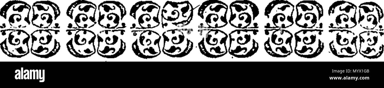 . Inglese: Fleuron dal libro: Arithmetick easie realizzato secondo il nuovo metodo ora insegnato e pratiche'd a Londra. In cui le regole di quella necessaria tecnica sono brevemente spiegato e illustrato con tali esempi familiari come può adattarsi il più cattivo di capacità, se il loro desiderio di imparare. A cui si aggiunge una breve trattazione delle frazioni decimali, con Compleat le tabelle e gli esempi, dimostrando la stessa. Simili non ancora esistente in qualsiasi altro trattato di questa natura. Da John Copeland, Writing-Master. 378 Arithmetick easie realizzato secondo il nuovo metodo ora insegnato e pratiche'd a Londra Fleuron T Foto Stock