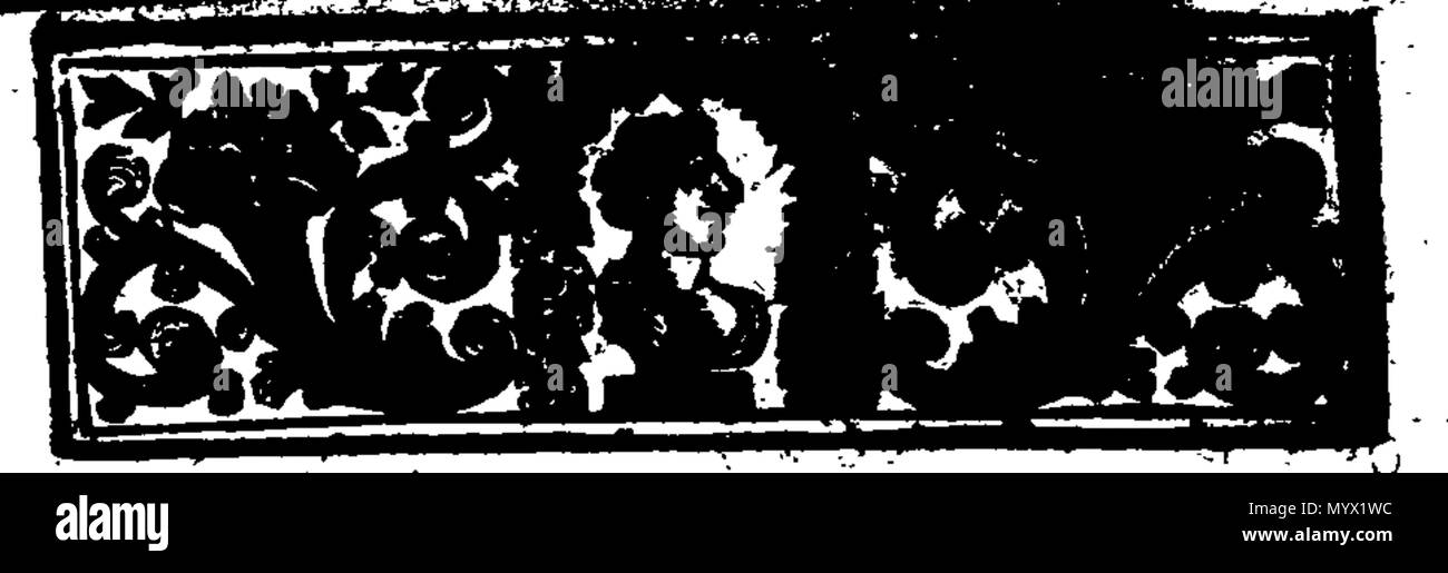 . Inglese: Fleuron dal libro: tanto quanto può essere pubblicare'd di una lettera del tardo B ---- di R--CH--r al sig. P----. A cui si aggiunge il più pubblicità per il quale il sig. Wilkins fu assalito a Crown-Tavern in Smithfield. 382 Quanto può essere pubblicare'd di una lettera del tardo B- di R-CH-r al sig. P- Fleuron T063019-8 Foto Stock