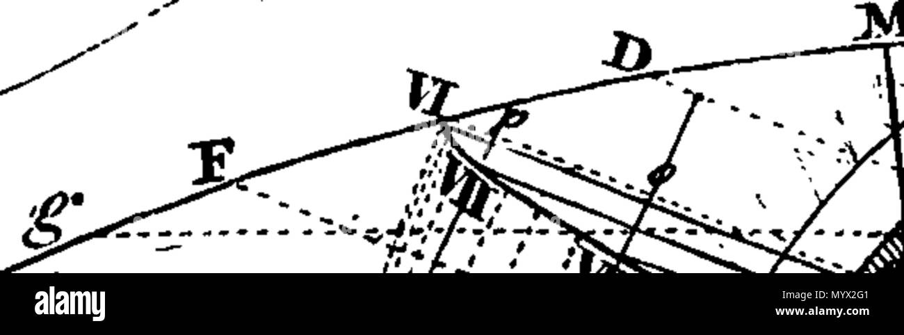 . Inglese: Fleuron dal libro: Astronomia ha spiegato al Sir Isaac Newton, principi e reso facile per coloro che non hanno studiato matematica. Ai quali si sono aggiunti, un semplice metodo per trovare le distanze di tutti i pianeti dal sole, dal transito di Venere sopra il disco del sole, nell'anno 1761. Un account del sig. Horrox di osservazione del Transito di Venere nel 1639. E delle distanze di tutti i pianeti dal sole, come si evince dalle osservazioni del transito nell'anno 1761. Da James Ferguson, F. R. S. 384 Astronomia ha spiegato al Sir Isaac Newton, principi e reso facile t Foto Stock