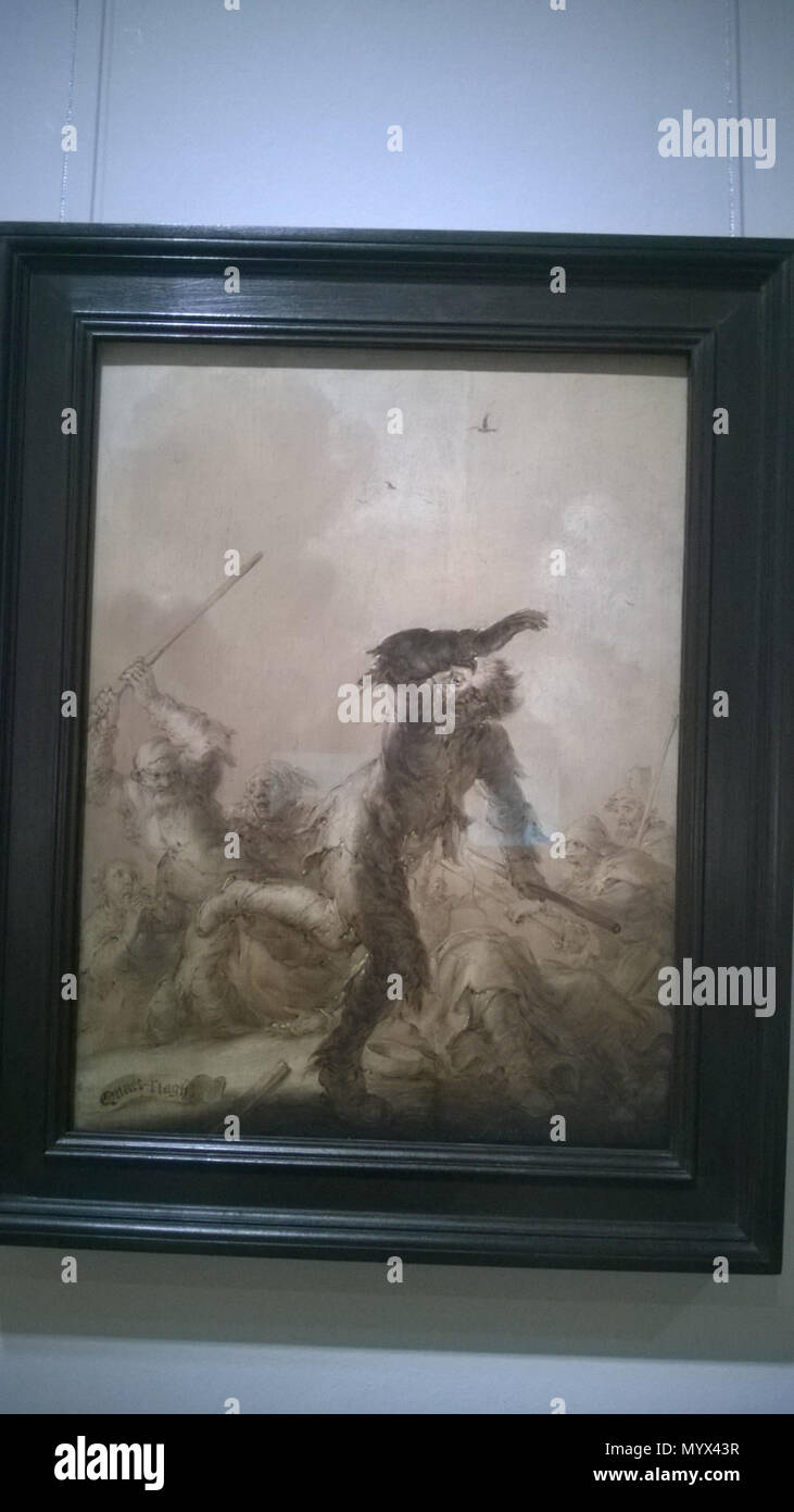 . Inglese: Foto della pittura in Frans Hals Museum durante "l'arte di risate' exhibition . Quart-Slagh 268 Adriaen van de Venne - Quart-Slagh 20171205 Foto Stock