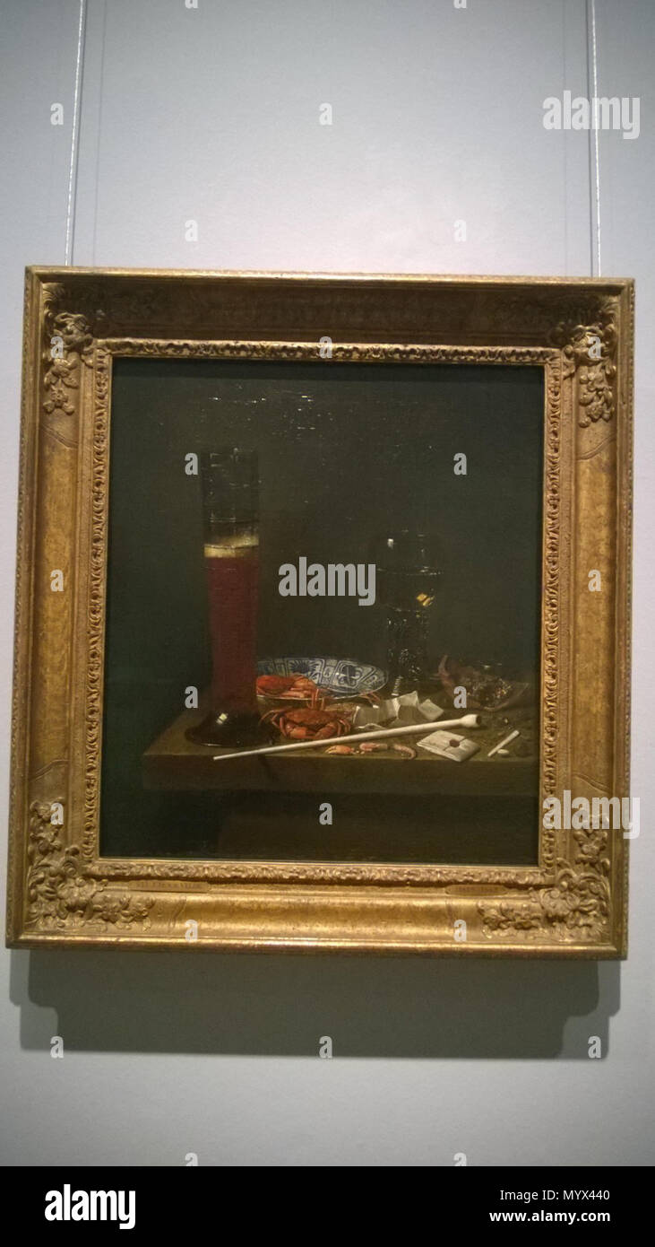 . Inglese: Foto di still life pittura in il Frans Hals Museum durante "una tabella globale' exhibition . Ancora in vita con Pass-vetro . 1660 111 una tabella globale - ancora vita dipinti in Frans Hals Museum Dicembre 2017 03 Foto Stock