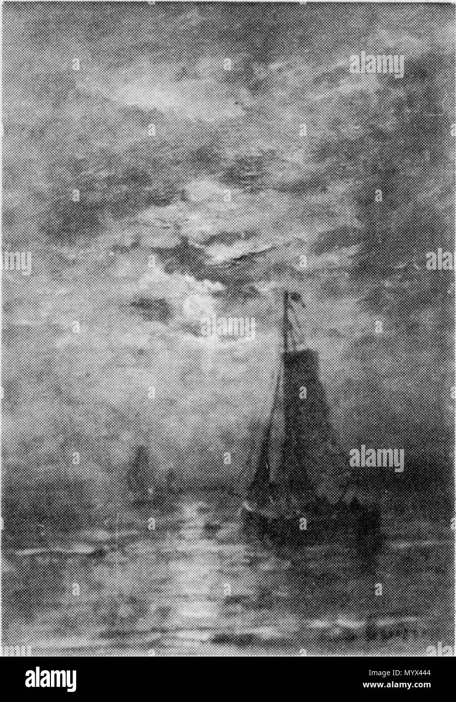 . Nederlands: Maneschijn op zee. olio su pannello. 44,2 × 31 cm (17,4 × 12,2 in). RCE (B725). Vroeger Rijksmuseum Amsterdam (SK-A-3086). . Circa 1860-1902. Hendrik Willem Mesdag (1831-1915) Descrizione pittore olandese, disegnatore e incisore e pittore panorama Data di nascita e morte 23 Febbraio 1831 10 Luglio 1915 Luogo di nascita e morte Groningen L'Aia sede di lavoro a Bruxelles (1867-1869), Norderney (1868), a Scheveningen, Oosterbeek competente controllo : Q474238 VIAF:?ISNI 57417584:?0000 0000 6677 849X ULAN:?500014234 LCCN:?n82164738 MusicBrainz:?8a973c34-C005-4ded-aa1d-a2df11577337 wor Foto Stock