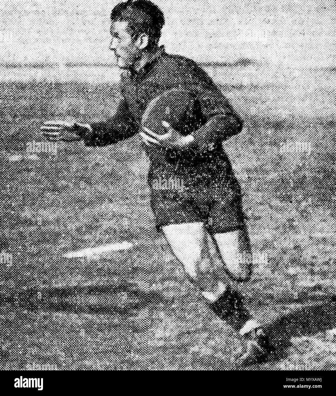 5 1947, le trois-quart centro Lassègue toulousain, l'ONU meilleur des Joueurs de la finale de Coupe de France (en mai) Foto Stock