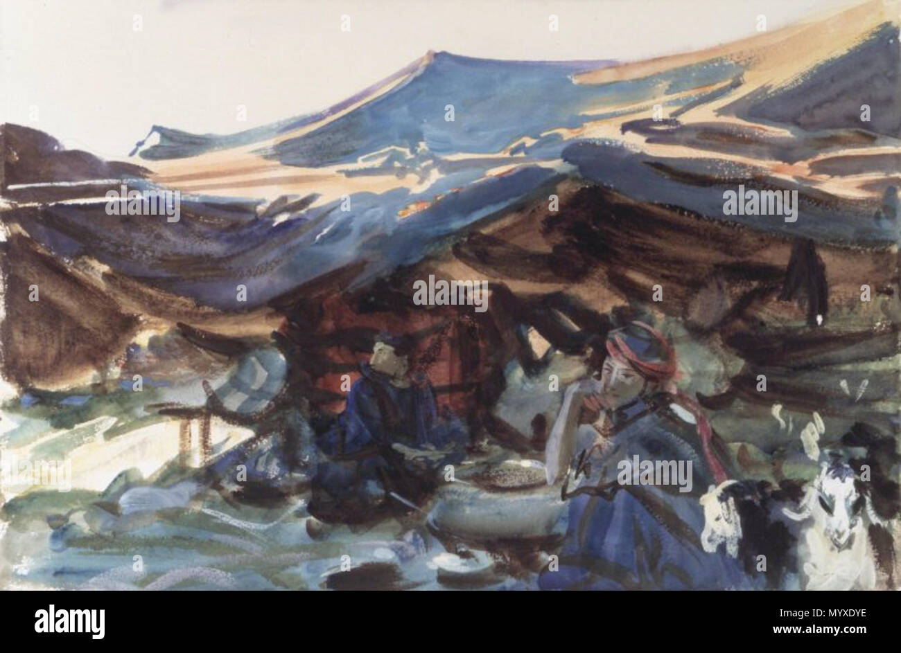 . Donne beduino . tra 1905 e 1906 16 Brooklyn Museum - Beduino donne - John Singer Sargent Foto Stock