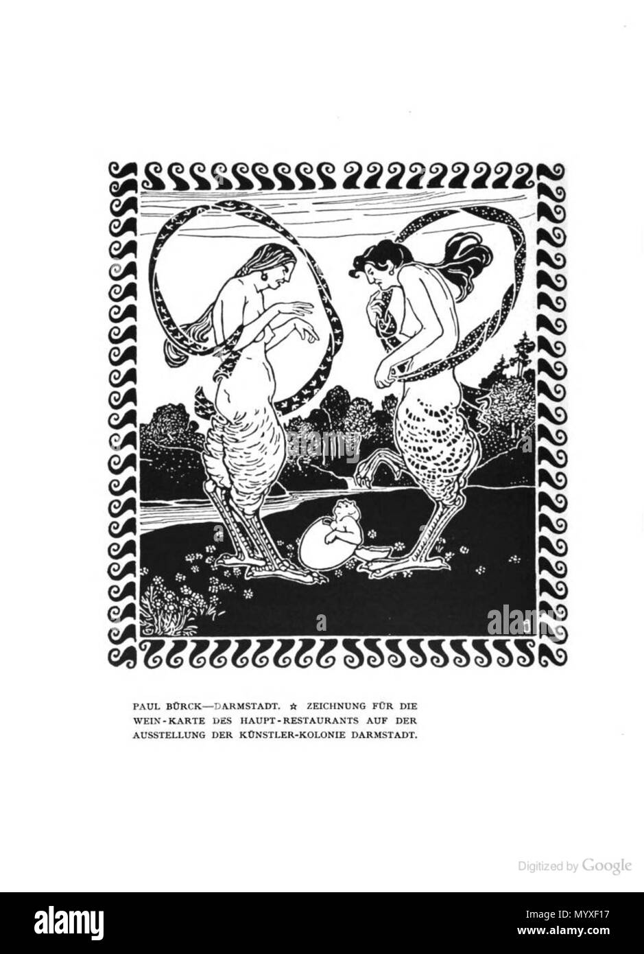 19 Bürck Wein-Karte 2 Foto Stock