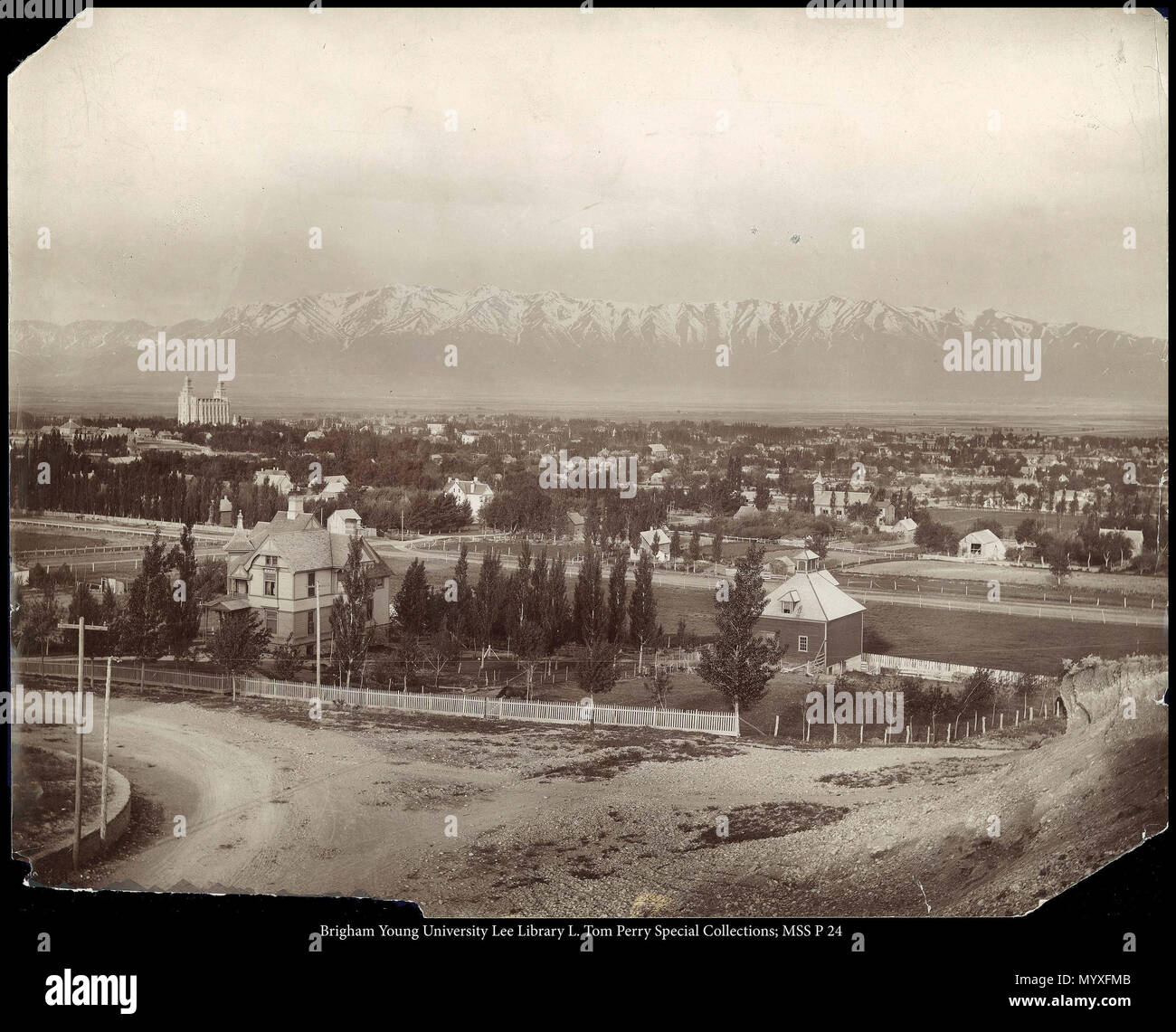 Chiamare il numero #: mss P24 scatola 7 cartella 13 . 687 MSS P 24 B7 F13. circa 1891 24 vista città di Logan Foto Stock