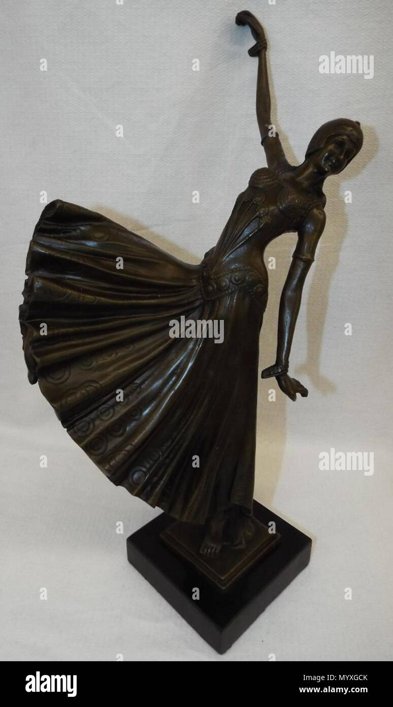 . Русский: скульптуры Деметера Чипаруса (1886-1947) . prima di 1947. Demeter Chiparus 25 Demeter Chiparus scultura in bronzo della danzatrice Foto Stock