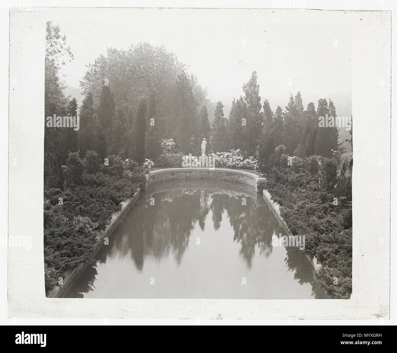 Killenworth, George Dupont Pratt house, Glen Cove, New York. Piscina Foto Stock