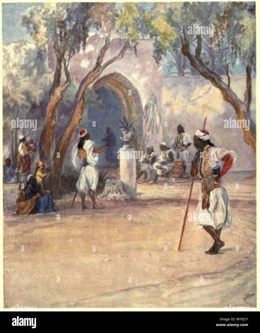 . Русский: картины британской художницы-баталиста Элизабет Томпсон . prima di 1947. Elizabeth Thompson 29 Elizabeth Thompson servi-a-l-gate Foto Stock