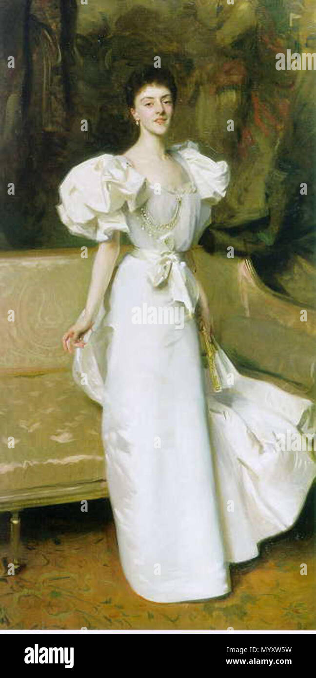. Inglese: Contessa Clary Aldringen (Teresa Kinsky) John Singer Sargent -- pittore americano 1896 Hirschl & Adler gallerie, New York Olio su tela 228.5 x 122 cm (90 x 48) ISCRIZIONE: (in basso a sinistra:) Giovanni S. Sargent 1896 firmato Jpg: Amico dei JSS Gallery . 1896. John Singer Sargent Data di nascita: 12 gennaio 1856, morì a Firenze: 14 aprile 1925, Londra, Regno Unito 24 Contessa Clary Aldringen Foto Stock