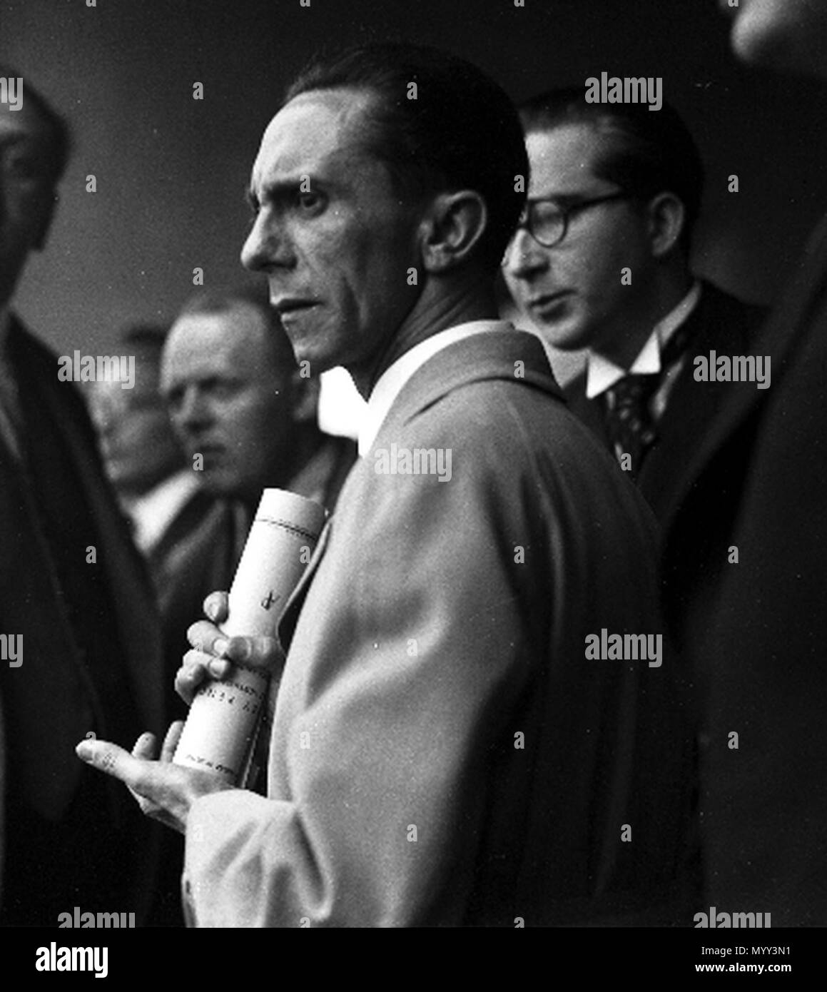 56 Joseph Goebbels e Tadeusz Przypkowski Cracovia 1934 Foto Stock