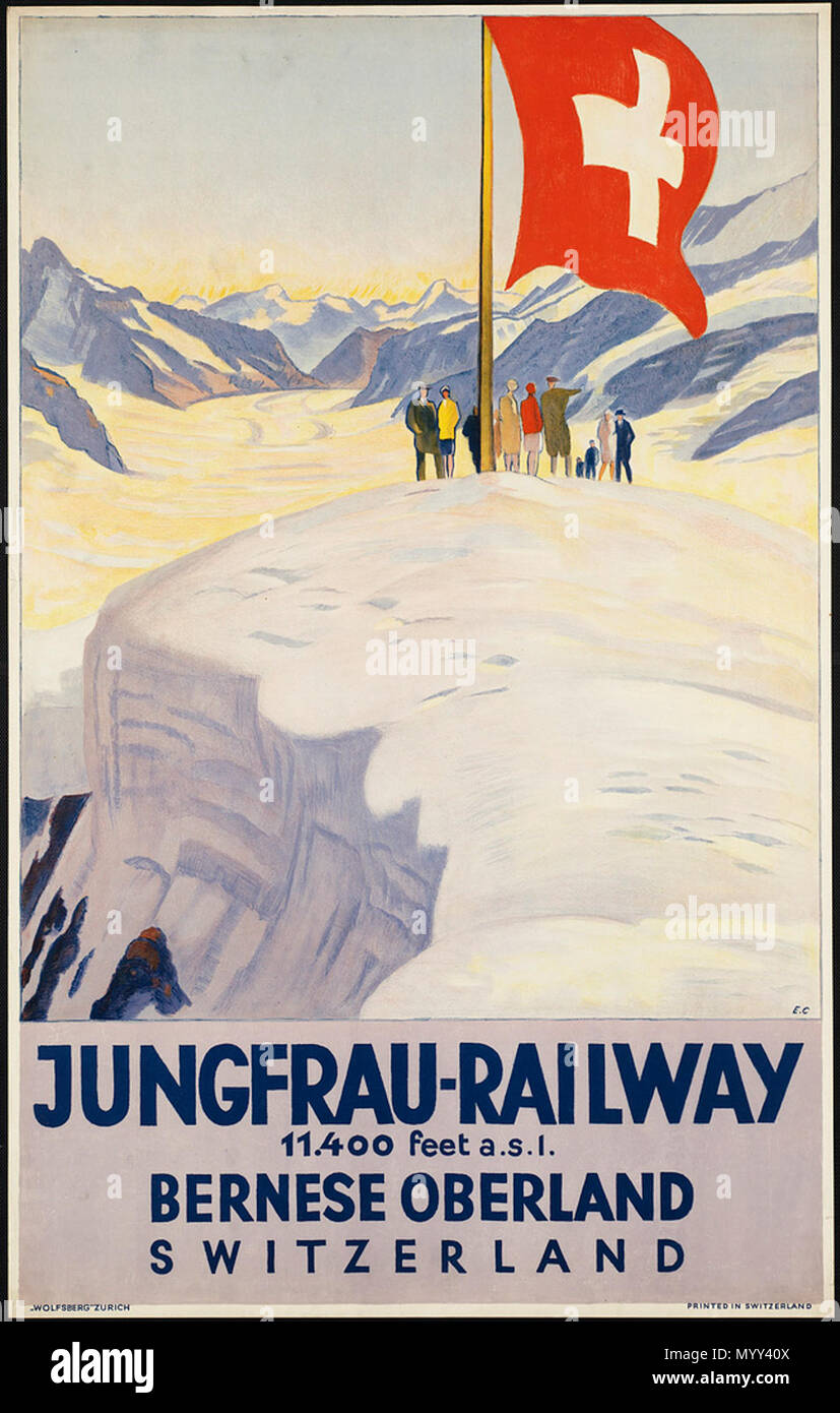. Nome file: 08 05 000241 Titolo: Jungfrau-Railway. Oberland bernese Data di pubblicazione: 1910-1959 (approssimativo) Genere: Travel posters; litografie Oggetto: Turismo; turisti Note: Zurigo : Wolfsberg; titolo da voce.; Stampato in Svizzera collezione: Boston Public Library, Vintage Travel Posters Location: Boston Public Library, collezioni speciali diritti: i diritti dei cittadini lo stato non valutato . 4 Agosto 2008 56 Jungfrau-Railway. Oberland Bernese (3531536304) Foto Stock