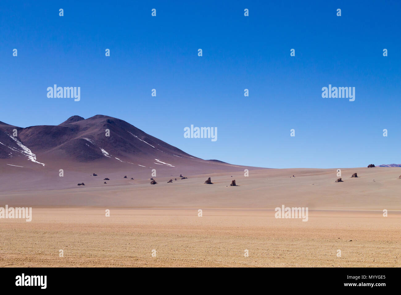 Paesaggio boliviano, Salvador Dali vista nel deserto. Bella la Bolivia Foto Stock