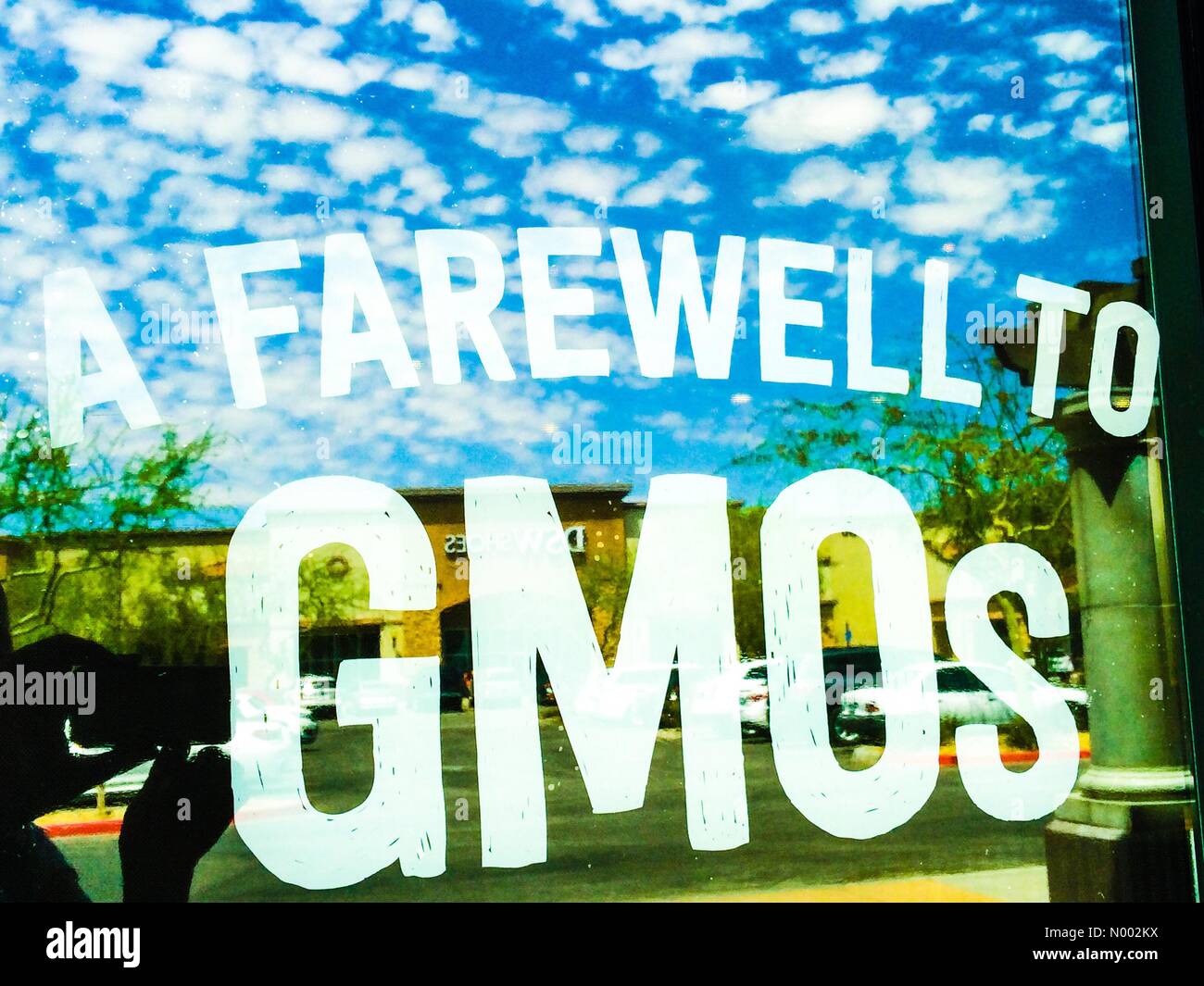 Chipotle Mexican Grill è il primo americano grande ristorante della catena di annunciare che non farà uso di organismi geneticamente modificati (OGM) nei prodotti alimentari. Foto Stock