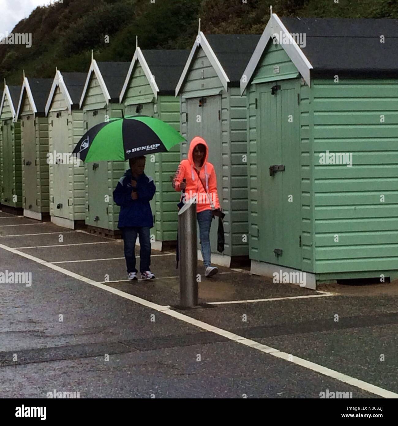 Bournemouth, Bournemouth, Regno Unito. 29 Maggio, 2015. Regno Unito meteo giorno bagnato a Bournemouth con heavy rain per l'inizio del Bournemouth ruote Festival Credito: Carolyn Jenkins/StockimoNews/Alamy Live News Foto Stock