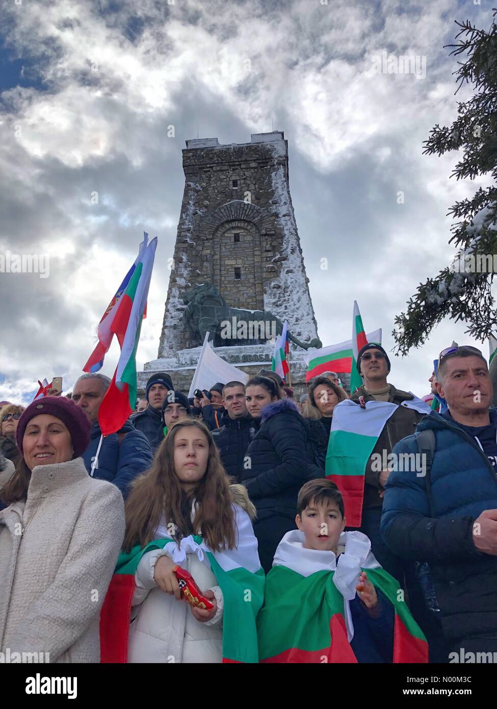6150 Shipka, Bulgaria. 03 Mar, 2018. La liberazione nazionale giorno della Bulgaria, Shipka, Bulgaria Credito: Vanya Bovajo/StockimoNews/Alamy Live News Foto Stock