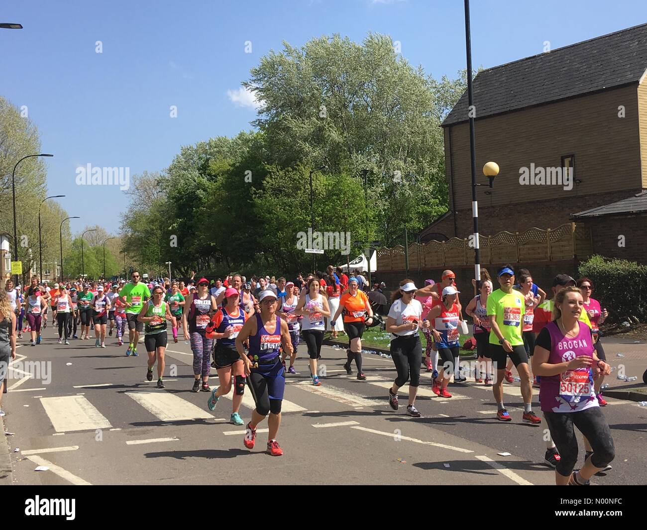 Londra, Regno Unito. 22 apr, 2018. Soldi VIRGIN LONDON MARATHON 2018 Credit: Susannah Jayes/StockimoNews/Alamy Live News Foto Stock