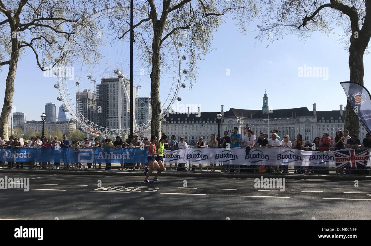 Londra, UK, 22 aprile 2018. Soldi VIRGIN LONDON MARATHON 2018 Credit: TekO/StockimoNews/Alamy Live News Foto Stock