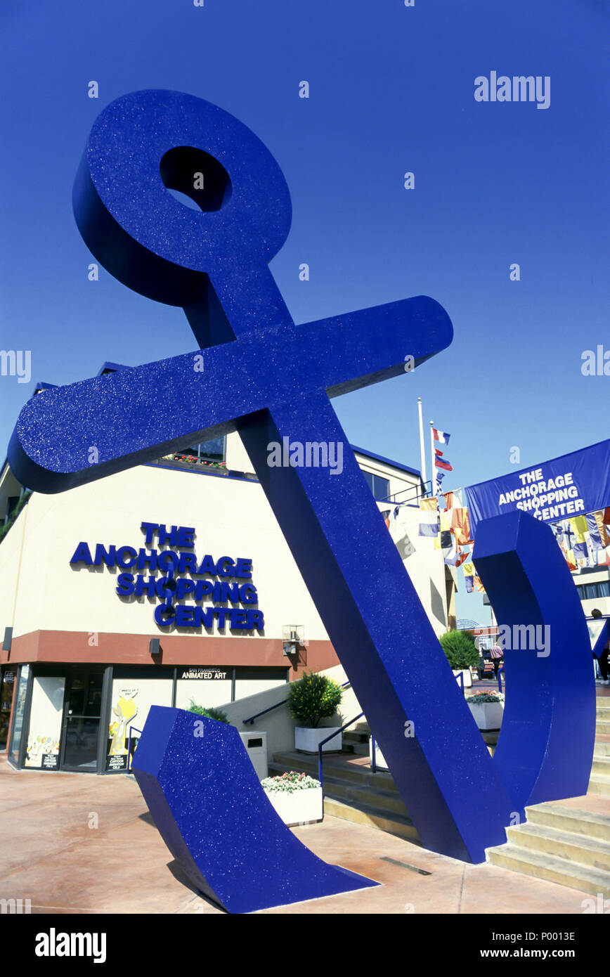 1992 gigante storico ancoraggio ancoraggio SHOPPING MALL SAN FRANCISCO CALIFORNIA USA Foto Stock