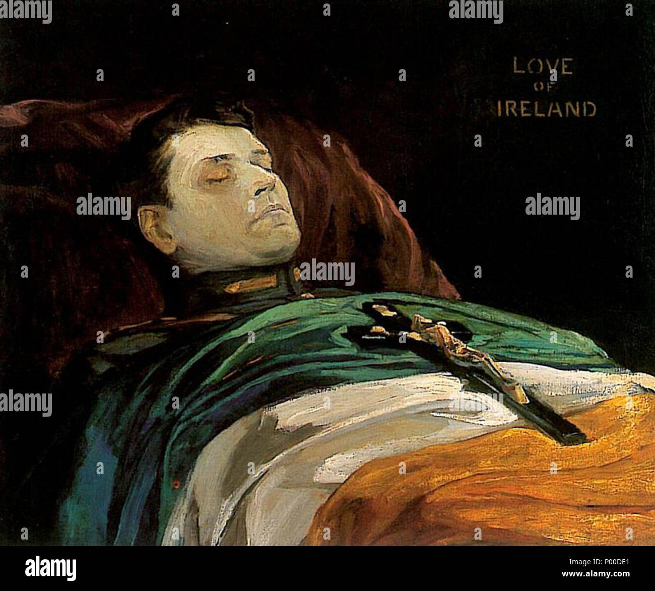 . Inglese: Michael Collins (l'amore dell'Irlanda). . 1922. John Lavery (1856-1941) nomi alternativi ???? ??????; Sir John Lavery; Sir Lavery; John R. H. Lavery; John Lavery (Sir); ?????????? Descrizione pittore irlandese Data di nascita e morte 20 Marzo 1856 10 gennaio 1941 Luogo di nascita e morte Belfast Kilmoganny periodo di lavoro c.1870-1941 sede di lavoro Glasgow (c.1870-1881), Londra (1881), Parigi (1881-1885), Glasgow (1885-1896), Londra (1896-1935), Los Angeles (1935-1939), Kilmoganny (1939-1941) Autorità di controllo : Q609328 VIAF:?ISNI 12401964:?0000 0000 6648 5400 ULAN:?500000428 LCCN:?n840 Foto Stock