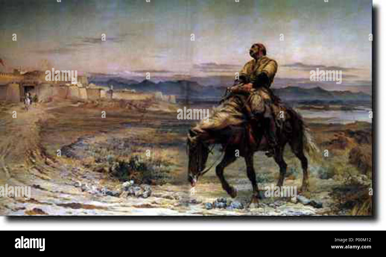 . Inglese: "Resti di un esercito' da en:Elizabeth Butler raffigurante en:William Brydon arrivando alle porte di en:Jalalabad come il solo superstite di un 16.500 forte evacuazione dalla en:Kabul nel gennaio en:1842. Deutsch: "Resti di un esercito" von Elizabeth Butler - Dott.ssa Brydon, Der Einzige Überlebende von 16.500 Zivilisten und Soldaten, erreicht Dschalalabad . 'I resti di un esercito' . 1879 87 resti di un esercito Foto Stock