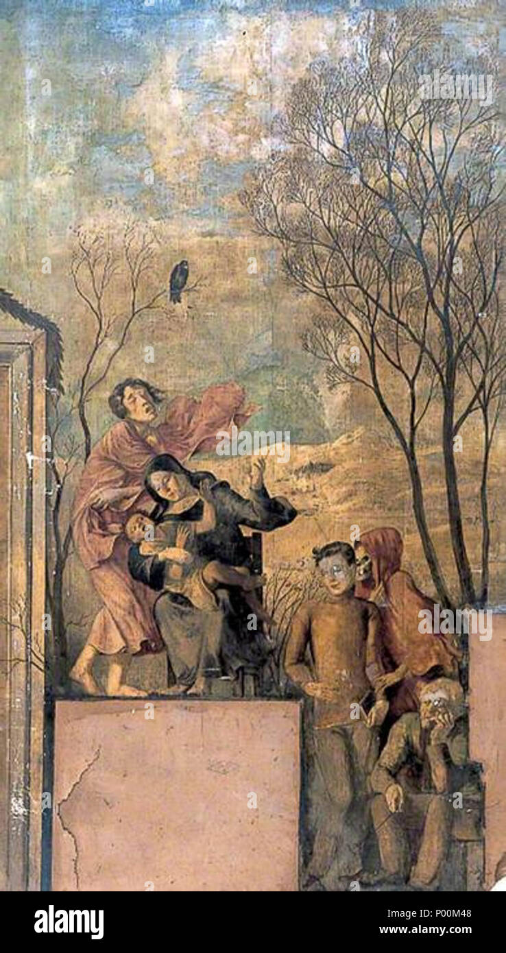 . Composizione allegorica con nun tenendo un bambino e uno scheletro, personificando la morte, tenendo il braccio di un ragazzo, tenendo in mano un libro . Data sconosciuta. Rex Whistler (1905-1944) nomi alternativi Reginald John Whistler; Rex John Whistler; Reginald Whistler Descrizione artista britannico Data di nascita e morte 24 Giugno 1905 18 Luglio 1944 Luogo di nascita e morte Eltham Caen competente controllo : Q7319337 VIAF:?2716336 ISNI:?0000 0000 8082 5280 ULAN:?500024080 LCCN:?n79043967 NLA:?35603571 WorldCat 88 Rex Whistler - composizione allegorica con nun e uno scheletro 1924 Foto Stock