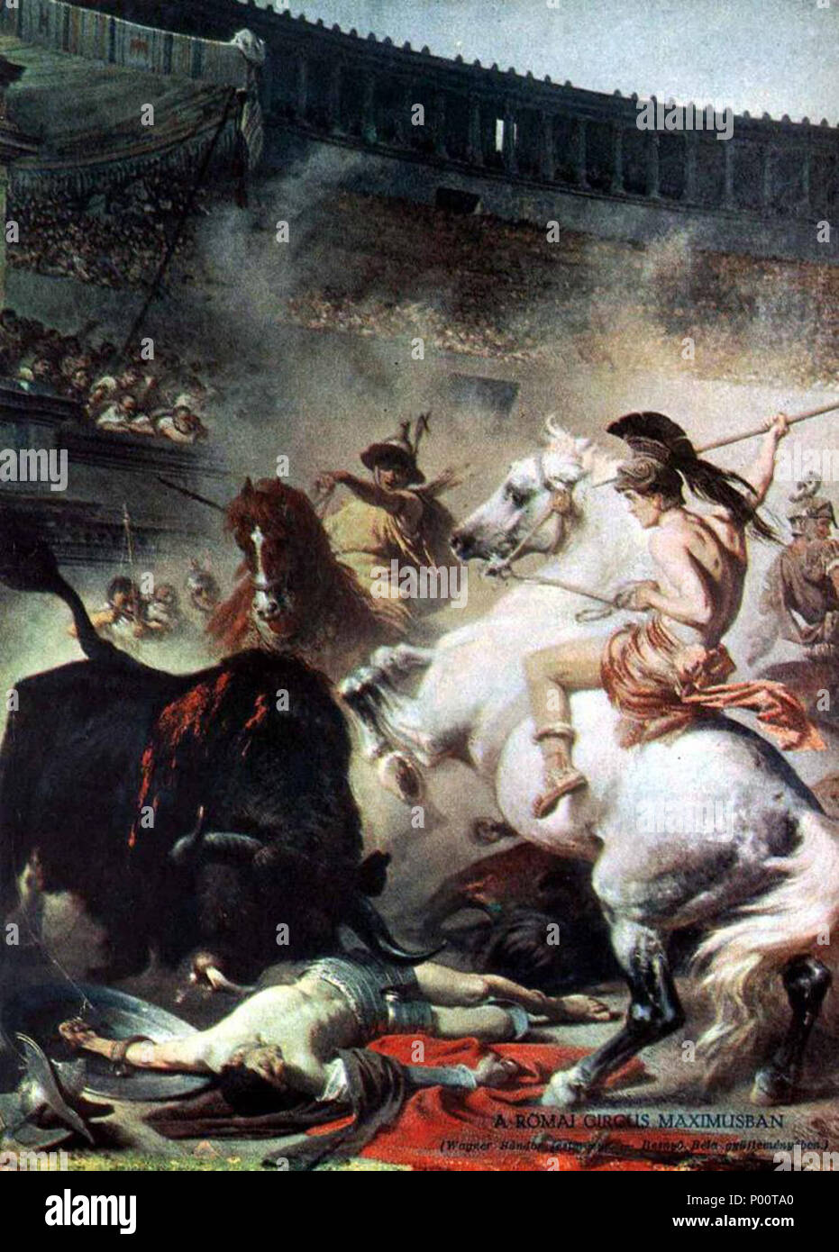 . Nel Circo Massimo di Roma . Data sconosciuta 105 Wagner nel Circo Massimo di Roma Foto Stock