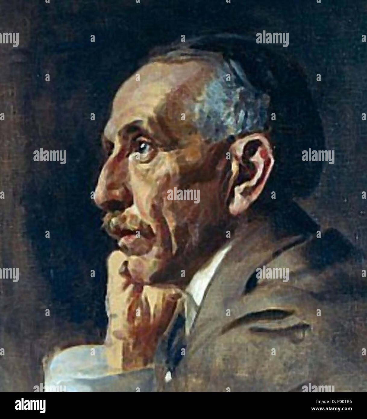 . Nato a Londra, Hughes emigrarono in Australia nel 1884. Dopo essere coinvolti nei sindacati e manodopera campionati elettorale, nel 1901 è emerso sulla fase federale e divenne rapidamente una figura importante nella politica. Nel 1915 riuscì Andrew Fisher come Primo Ministro, concentrando la sua politica sulle questioni relative alla Prima Guerra Mondiale. Ha cambiato le parti diverse volte in linea con le sue convinzioni al momento. Hughes ha rassegnato le dimissioni come Primo Ministro nel 1923 ma ha continuato a svolgere un ruolo attivo in seno al Parlamento fino alla sua morte nel 1952. Questa vibrante schizzo di olio è stata fatta da Guthrie in preparazione per la sua gre Foto Stock