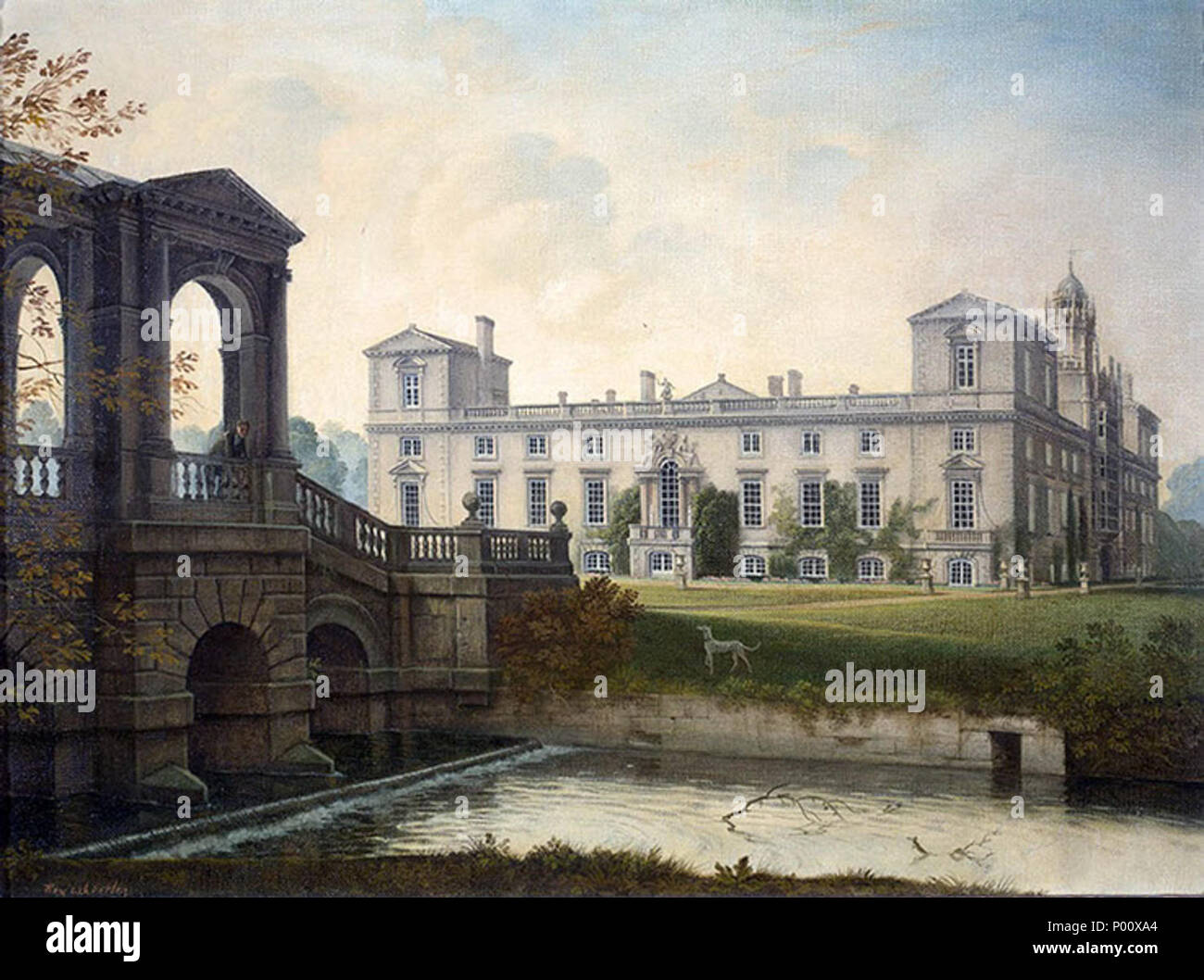 . Wilton House, Wilts, il ponte palladiano . 1935. Rex Whistler (1905-1944) nomi alternativi Reginald John Whistler; Rex John Whistler; Reginald Whistler Descrizione artista britannico Data di nascita e morte 24 Giugno 1905 18 Luglio 1944 Luogo di nascita e morte Eltham Caen competente controllo : Q7319337 VIAF:?2716336 ISNI:?0000 0000 8082 5280 ULAN:?500024080 LCCN:?n79043967 NLA:?35603571 WorldCat 88 Rex Whistler - Wilton House, Wilts, il ponte palladiano 1935 Foto Stock