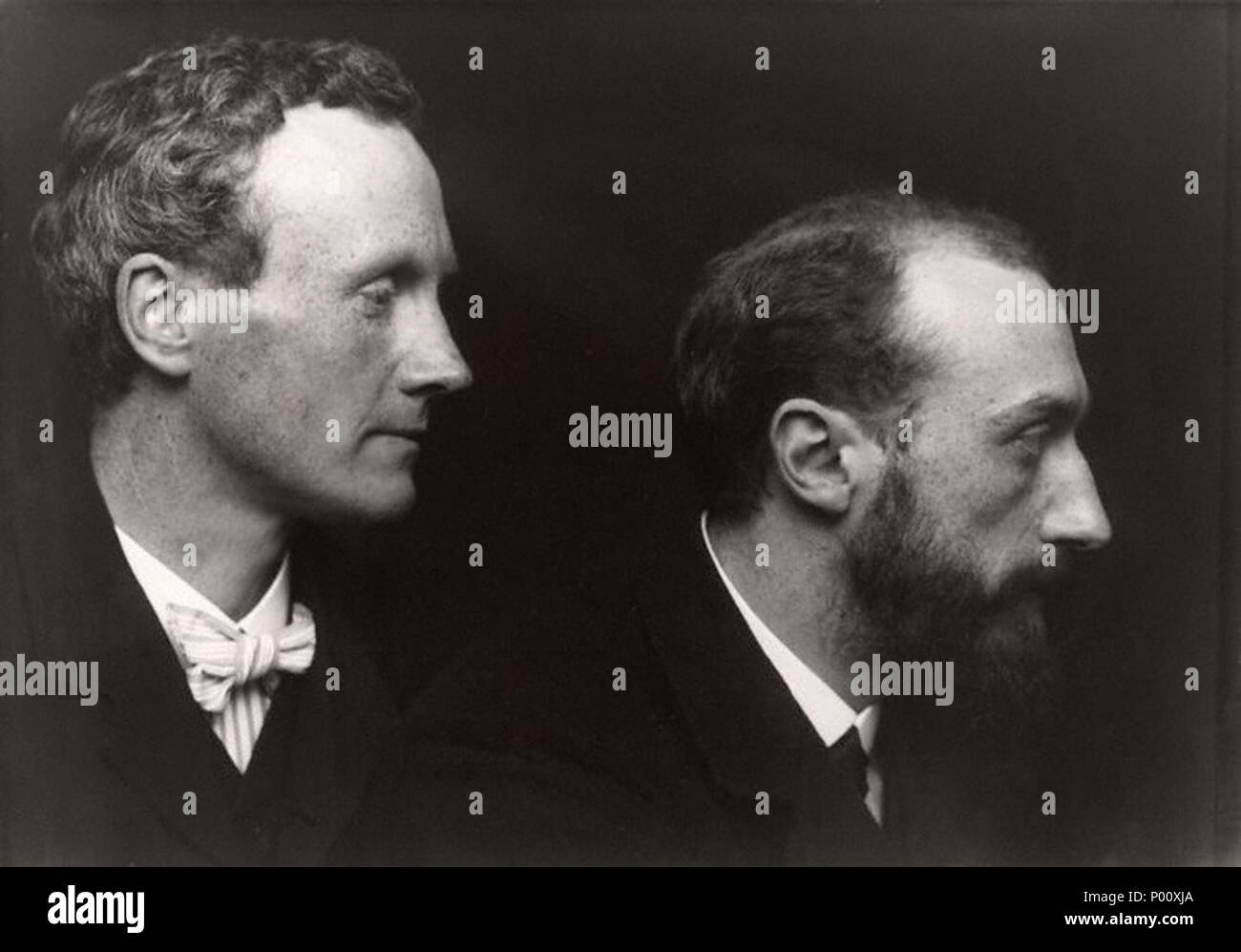 . Charles Haslewood Shannon e Charles Ricketts - moderna stampa da negativo originale, 4 3/8 in. x 6 1/8 in. da George Charles Beresford,foto,13 Ottobre 1903 21 Charles Haslewood Shannon; Charles de Sousy Ricketts da George Charles Beresford Foto Stock