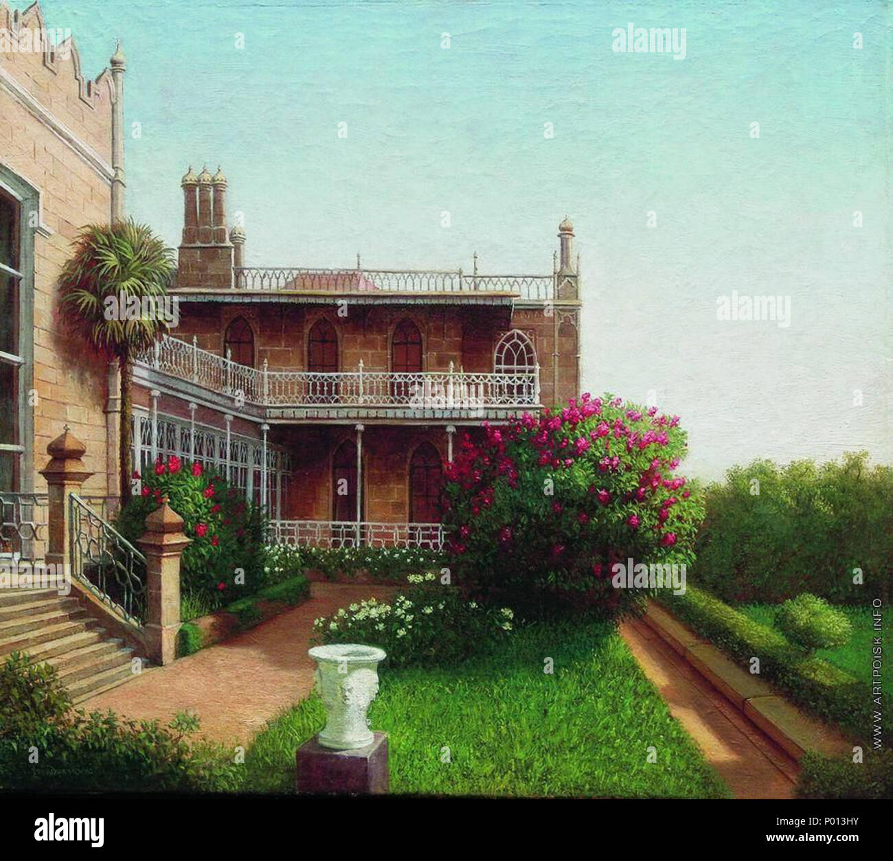 113 Дворец в Алупке. 1880-1890 Foto Stock