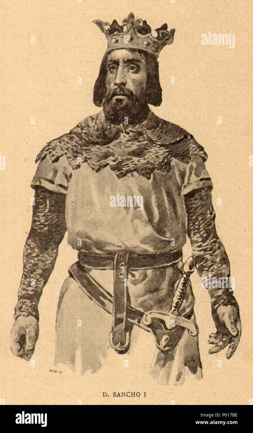 2 D. Sancho I - História de Portugal, popolare e ilustrada Foto Stock