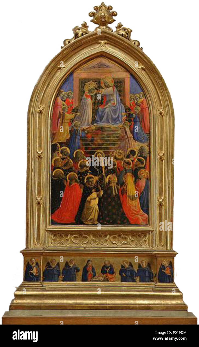 . Angelico, reliquiario con incoronazione della Vergine . Xv secolo. vedere il nome o la categoria 4 Angelico, reliquiario con incoronazione della Vergine Foto Stock