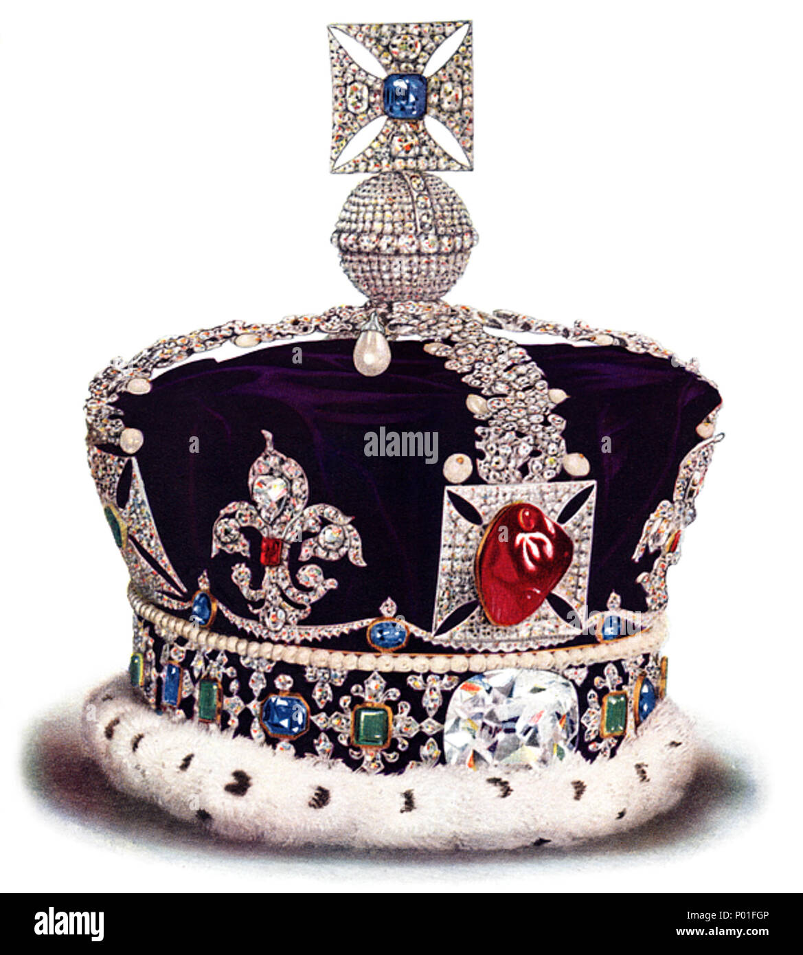 . Inglese: stato imperiale corona del Regno Unito 1 Stato Imperial Crown Foto Stock