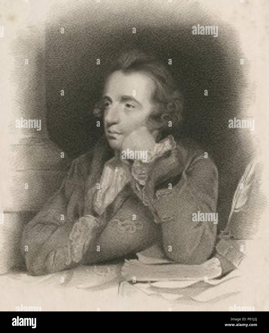 . Inglese: Folger Shakespeare Library immagine digitale Collezione Folger Shakespeare Library Collezione di immagini digitali raccolta Creatore sorgente: Scriven, Edward, 1775-1841, printmaker. Autore Scriven, Edward, 1775-1841, printmaker. Creatore sorgente Fonte Titolo: George Colman esq. [Graphic] / da un'immagine originale da Sir Joshua Reynolds ; disegnato da J. Jackson ; incisi da E. Scriven. Il titolo del CD George Colman esq. [Graphic] / da un'immagine originale da Sir Joshua Reynolds ; disegnato da J. Jackson ; incisi da E. Scriven. Il titolo della sorgente Fonte creata o pubblicato: Londra, Eng. : T. Cadell & Foto Stock