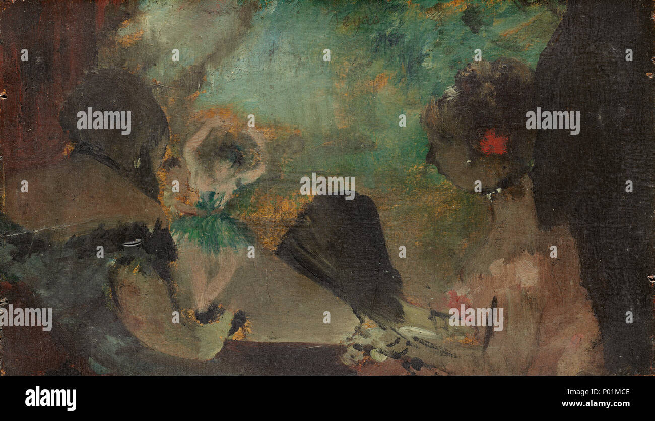 Edgar Degas (francese, 1834 - 1917 ), il Loge, c. 1883, olio su legno, dono di Emily M. Wilson in memoria di Anthony T. WILSON 1980.5.1 23 il Loge C15105 Foto Stock