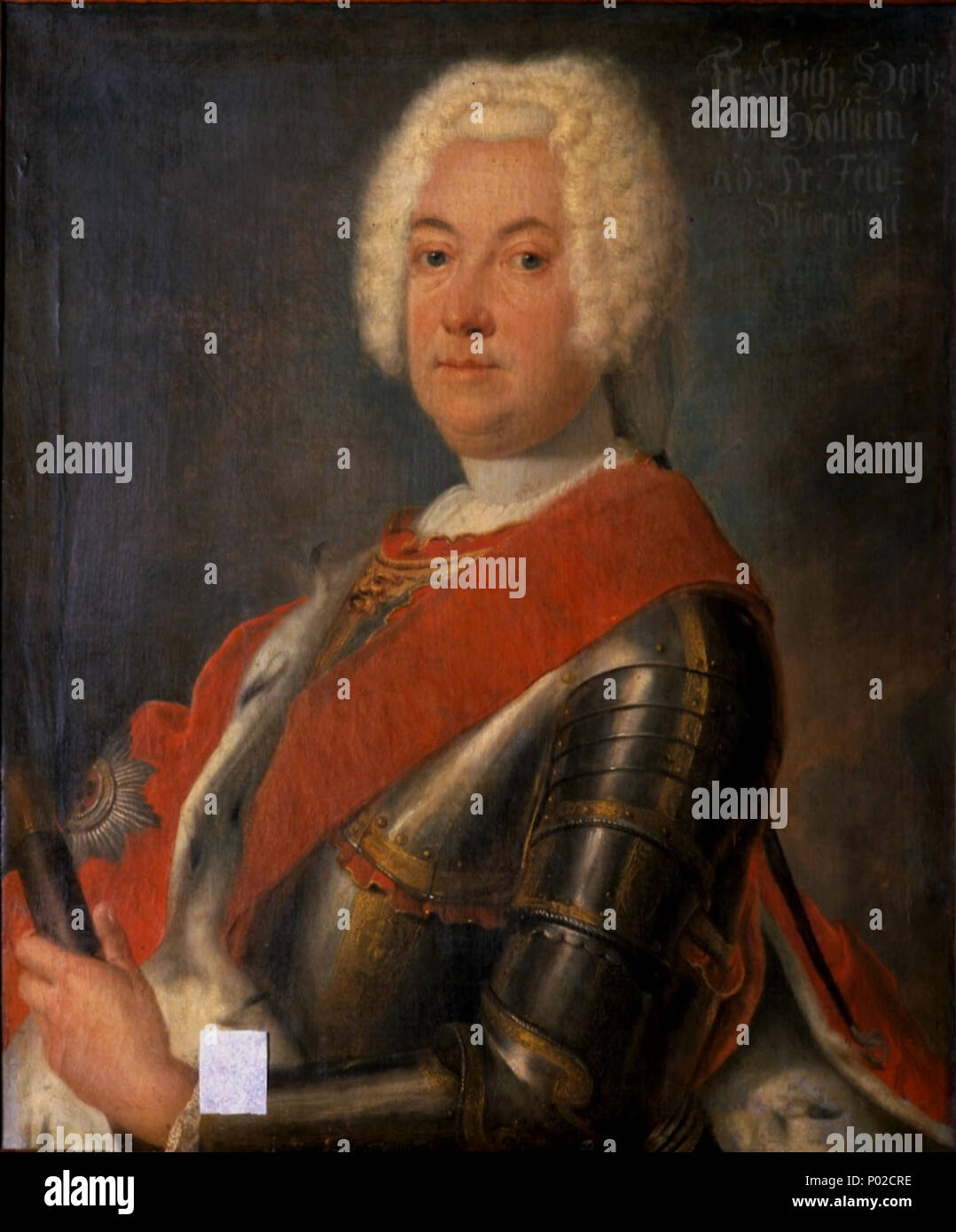 . Ritratto di Federico Guglielmo II, duca di Schleswig-Holstein-Sonderburg-Beck (1687-1749) . prima di 1749 18 Bescheky - Herzog Friedrich Wilhelm II. von Holstein-Beck Foto Stock