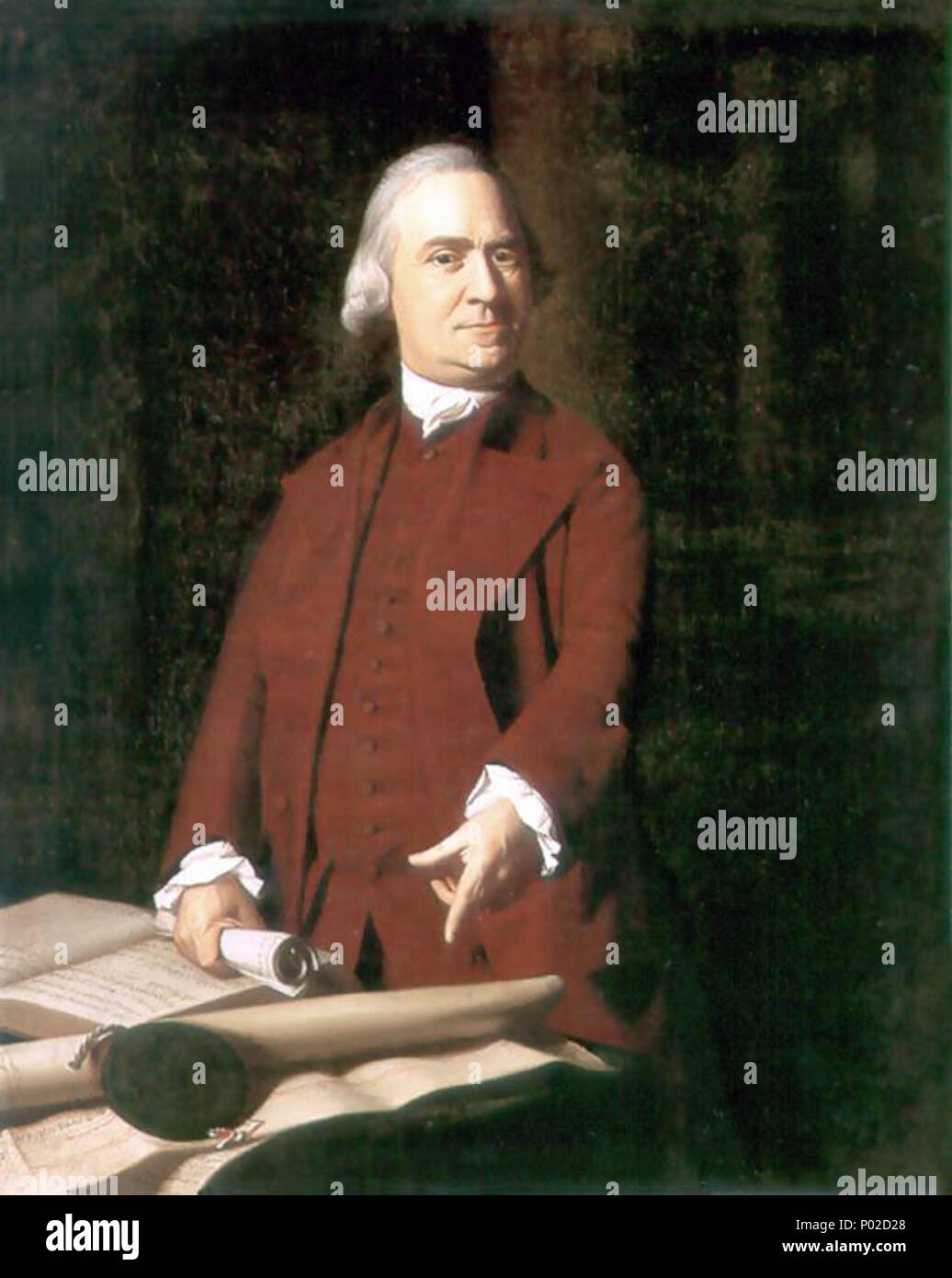 . Ritratto di Samuel Adams (1722-1803) . circa 1772 18 SamuelAdamsLarge Foto Stock