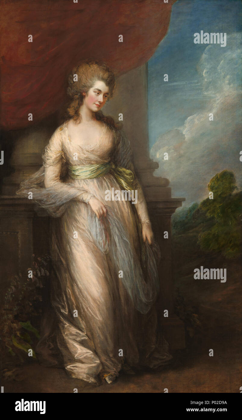 . Ritratto di Georgiana Cavendish, duchessa di Devonshire (1757-1806) . 1783 19 Thomas Gainsboroguh Georgiana Duchessa di Devonshire 1783 Foto Stock