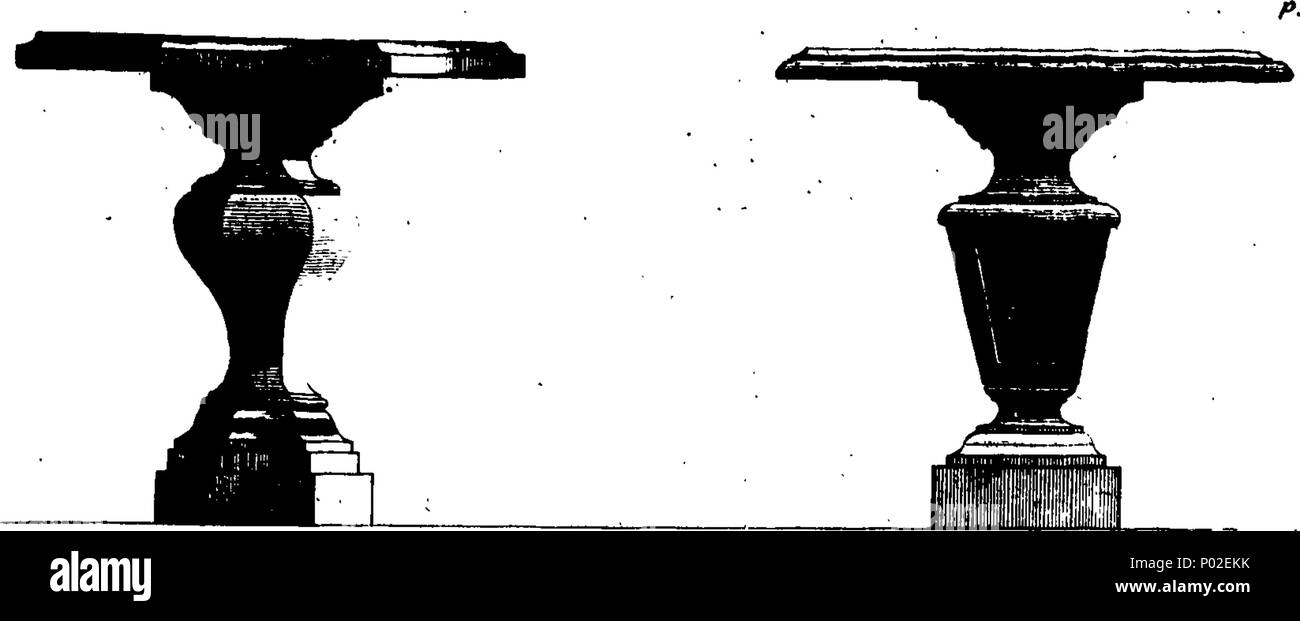 . Inglese: Fleuron dal libro: un libro di architettura, contenente i disegni degli edifici e ornamenti. Da James Gibbs. 25 Un libro di architettura, contenente i disegni degli edifici e ornamenti. Da James Gibbs. Fleuron T022979-49 Foto Stock