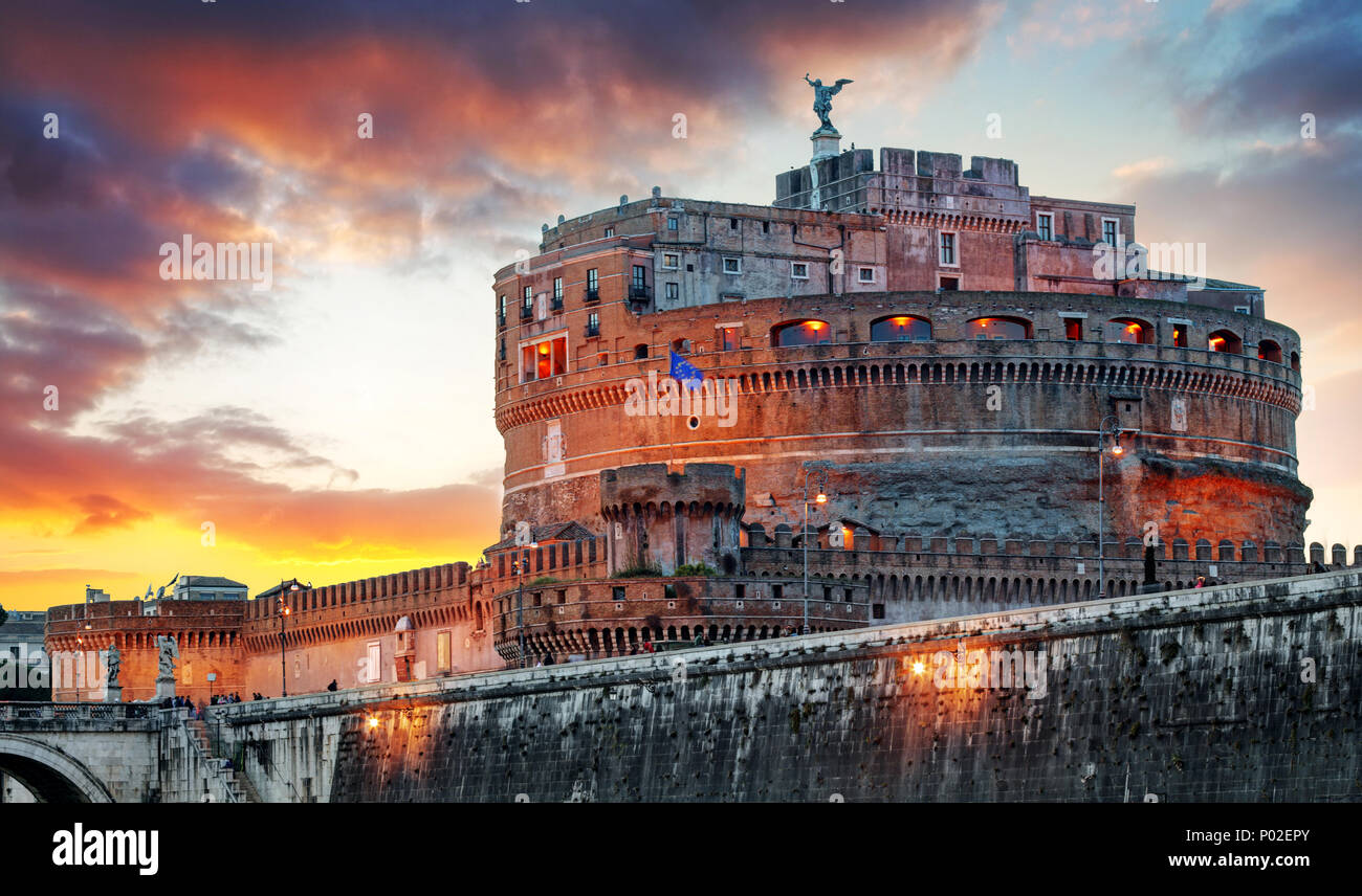 Roma - Castel Sant'Angelo, Italia Foto Stock