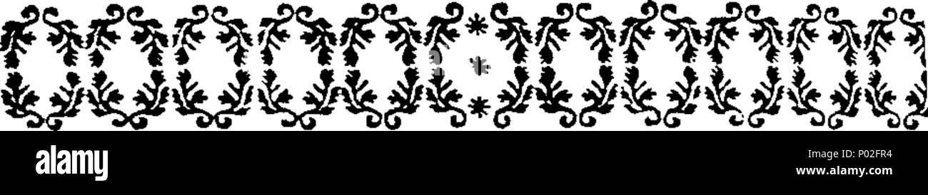 . Inglese: Fleuron dal libro: una breve storia del re d'Inghilterra, e in particolare quelli della casa reale di Stuart, di beata memoria. Da Sir A. La saldatura [sic], Bart. 28 Una breve storia del re d'Inghilterra, e in particolare quelli della casa reale di Stuart, di beata memoria Fleuron T014290-3 Foto Stock