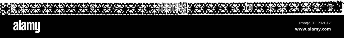 . Inglese: Fleuron dal libro: un calcolo degli scambi con l'estero, come esercitate sul Royal Exchange di Londra: o, tabelle, ma racconteremo in una sola volta o da un paio di aggiunte, qualsiasi somma di denaro inglese reduc'd in specie estere, e allo stesso modo qualsiasi somma di specie estere reduc'd in inglese, di denaro a titolo di scambio, a vari prezzi, come di volta in volta lo scambio può salire o scendere. Da Edward Oldenburgh, merchant. 28 un calcolo degli scambi con l'estero Fleuron T135568-11 Foto Stock