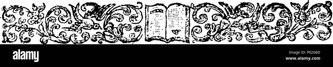 . Inglese: Fleuron dal libro: una candida narrativa di alcune occorrenze, che accidentalmente o occasionalmente caduto, tra due molto cospicua colleghi e Marcus Sincerus. Piuttosto ha dichiarato in due lettere al detto colleghi, a cui è aggiunto un allegato, sottolineando le istanze di similitudine tra la condotta di Davide e di quella di Nabal, in merito ad uno un altro e che di Marcus e questi due colleghi, rispettando ogni altra. 29 una candida narrativa di alcune occorrenze, che accidentalmente o occasionalmente caduto, tra due molto cospicua colleghi e Marcus Sincerus Fleuron T122483 Foto Stock