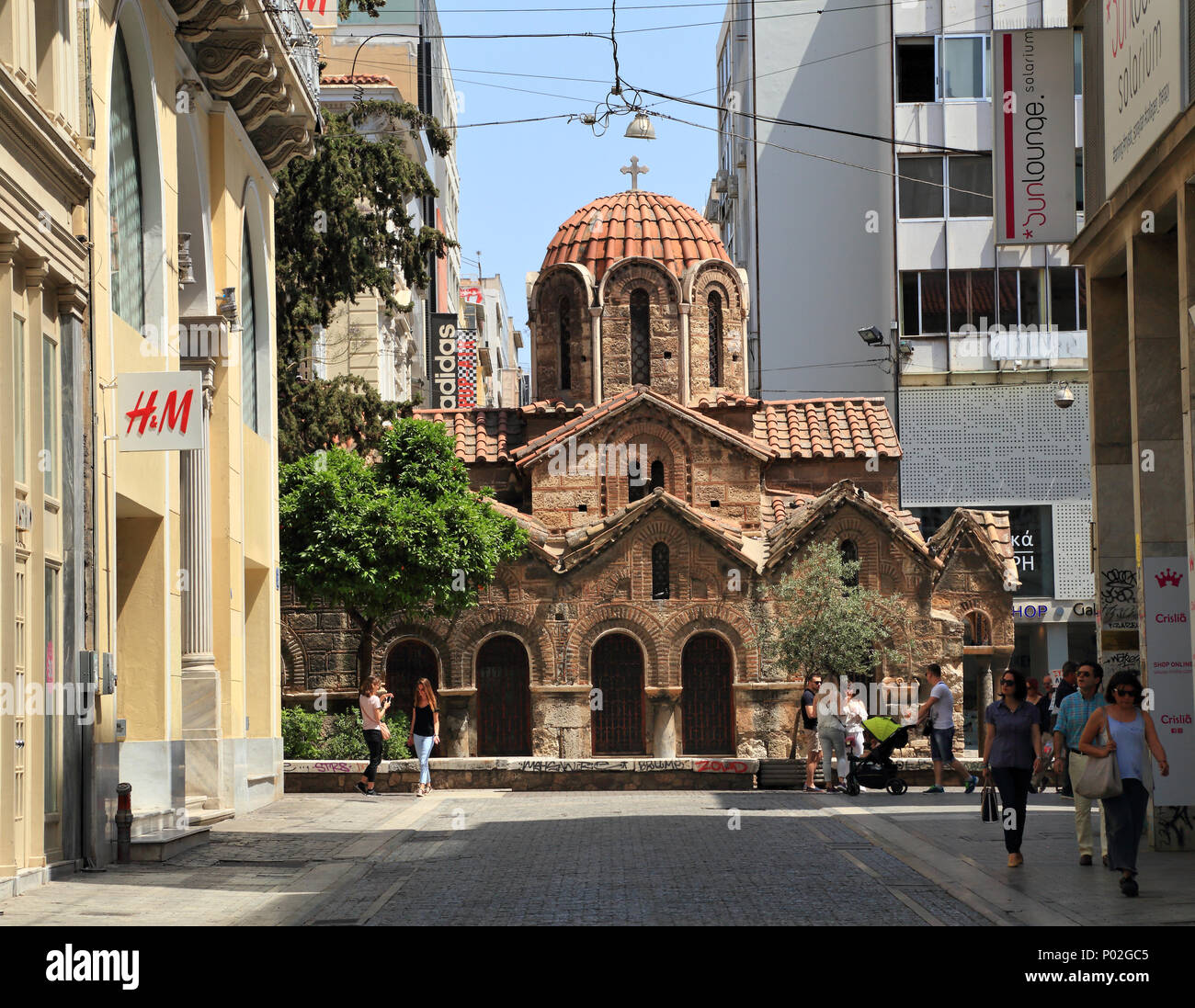 La chiesa di Panaghia Kapnikarea, Atene Foto Stock