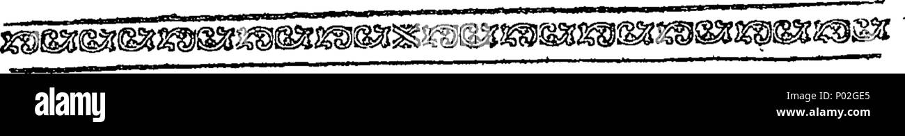 . Inglese: Fleuron dal libro: un catalogo di una preziosa raccolta; consistente dell'antica statua Discobolo, chiamato anche un frammento di una Venere e un busto femminile, ha permesso di essere tra i più perfetti esemplari di arte antica, con l'intaglio di antiquariato di Ercole e il leone nemeo, portato da Smirne, dal defunto sig. Fitzhugh: Analogamente, un volume di 70 dipinti antichi, copiati da Santi Bartoli e acquistato molti anni poiché al di fuori della raccolta massimi, essendo il secondo volume a quella acquistata dal compianto Dott.ssa Mead, dalla stessa raccolta, con antiche statue, busti, bronzi, e Foto Stock