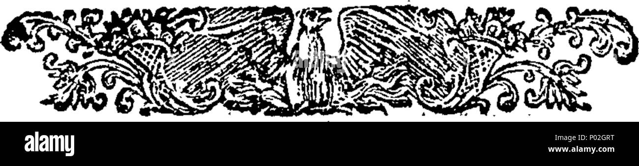 . Inglese: Fleuron dal libro: un catalogo di mappe, stampe, copiare i libri, &c. Dal rame off-piastre stampate per Giovanni Bellini e figlio al Black-Horse in Cornhill, Londra. 30 Un catalogo di mappe, stampe, copiare i libri, etc Fleuron T008478-7 Foto Stock